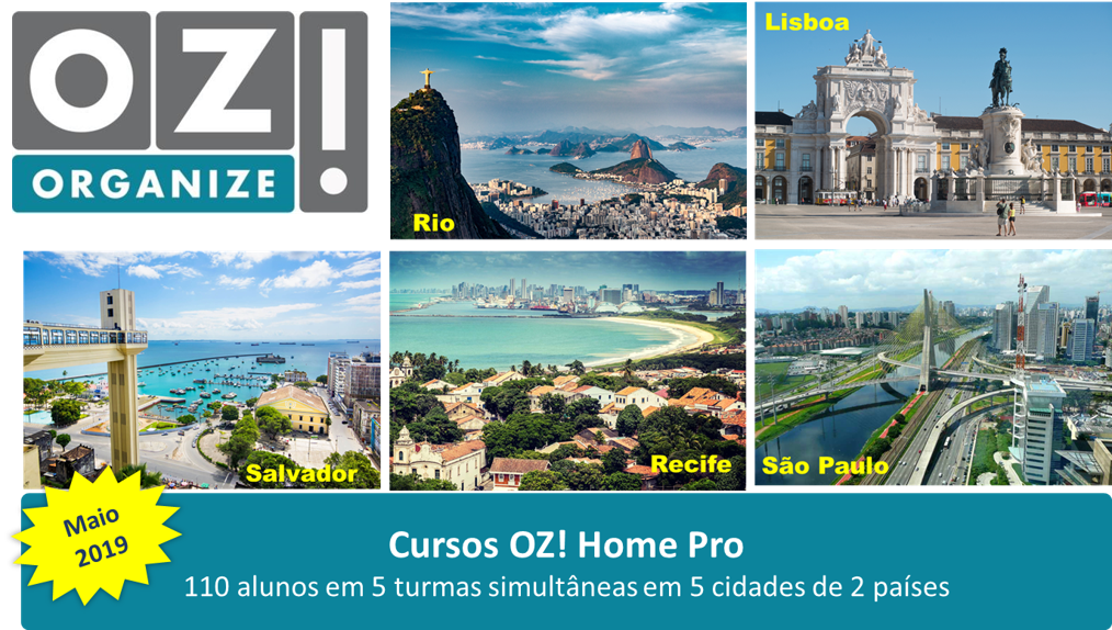Em 2019 tivemos 5 turmas de formação em 5 lugares diferentes, acontecendo ao mesmo tempo.